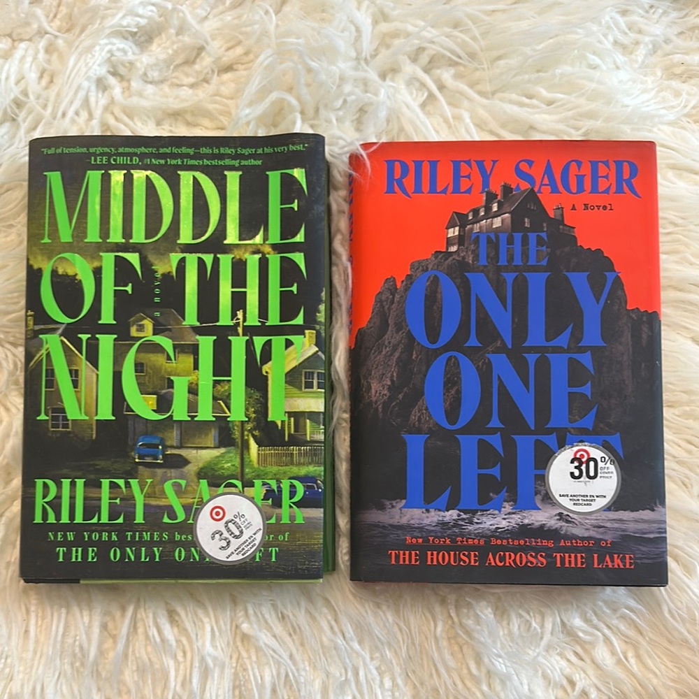 Two Riley Sager Books: Middle of the Night & The Only One Left